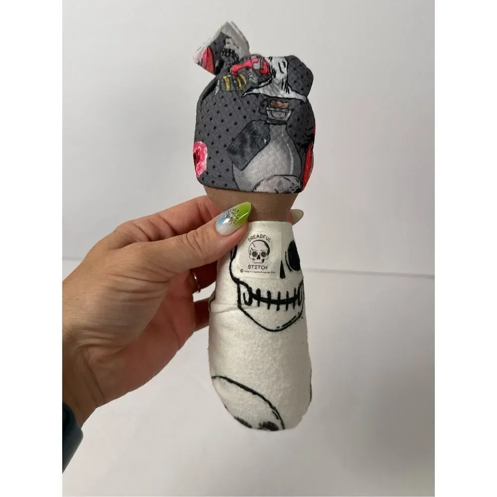 Dreadful Stitch Rattle Doll - Handmade